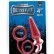 Красное эрекционное кольцо с анальной пробкой MENZSTUFF 4INCH SINGLE RING ANAL PLUG