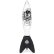 Прозрачная анальная пробка Motorhead Bomber Clear Black Glass - 17,8 см.