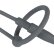 Серый уретральный плаг с силиконовым кольцом под головку Penis Plug