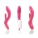 Розовый вибратор Nexus Bisous c ротацией - 23 см.