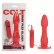 Красная анальная пробка с хребтом и присоской COLT Easy Flex Glider - 18,5 см.