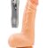 Реалистичный вибратор RealStick #104 с пультом ДУ - 15 см.
