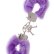 Фиолетовые меховые наручники METAL HANDCUFF WITH PLUSH LAVENDER