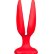 Красная пробка-бутон MENZSTUFF FLOWER BUTT PLUG 5INCH - 13,5 см.