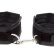 Чёрные полиуретановые наручники с карабином Beginners Wrist Restraints