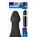 Большая чёрная вибропробка MENZSTUFF VIBRATING BUTTCRASHER CONED - 20 см.