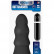 Чёрная виброёлочка MENZSTUFF VIBRATING BUTTCRASHER WAVED - 20 см.