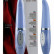 Фиолетовый вибромассажёр Touch Sensor Silk Tip - 20 см.