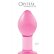 Большая розовая стеклянная анальная пробка CRYSTAL PLUG - 10 см.