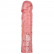 Розовая фаллическая насадка Vac-U-Lock 8  Crystal Jellies Dong - 20,3 см.