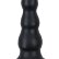 Гигантская чёрная анальная ёлочка MENZSTUFF IMMENSE STOPPER - 32,5 см.