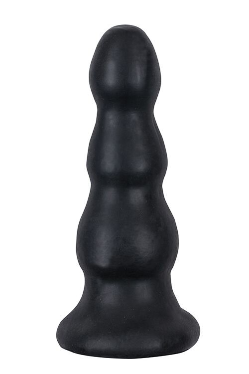 Гигантская чёрная анальная ёлочка MENZSTUFF IMMENSE STOPPER - 32,5 см.