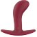 Бордовый анальный стимулятор BOOTIE M - 9,3 см.