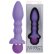 Фиолетовый вибромассажер для анальной стимуляции PURRFECT SILICONE ANAL VIBRATOR - 13 см.