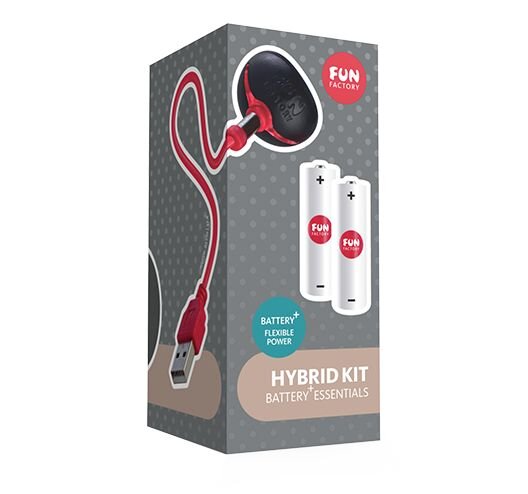 Комплект для зарядки батареек внутри вибратора серии Battery+ HYBRID KIT
