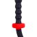 Чёрный двусторонний вибромассажер для анальной стимуляции MENZSTUFF ASS DAGGER KNOTTED - 30 см.