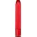 Красный классический вибратор с ребрышками METALLIX BELICOSO RIBBED VIBRATOR - 11,5 см.