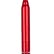Красный вибратор METALLIX FIGURADO BULBED VIBRATOR - 11,5 см.