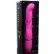 Розовый фигурный вибратор PURRFECT SILICONE DELUXE VIBE - 15 см.