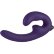Фиолетовый страпон с вибрацией Sharevibe - 22 см.