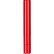 Красный гладкий вибратор METALLIX CORONA SMOOTH VIBRATOR - 14 см.