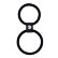 Чёрное двойное эрекционное кольцо Dual Rings Black