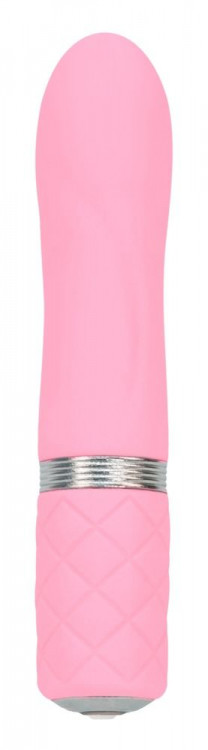 Розовый мини-вибратор Flirty - 11 см.