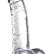 Прозрачный фаллоимитатор из желейного материала JELLY JOY CARBONATE CLEAR - 15,2 см.
